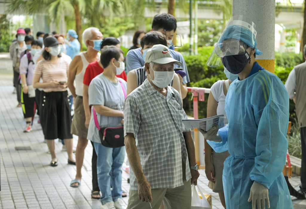慈雲山慈正邨居民可進行免費檢測。 資料圖片