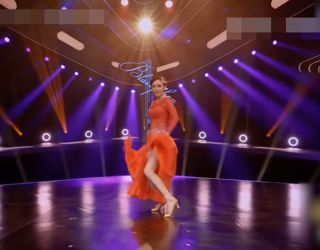 秦嵐大膽挑戰媚惑舞姿。《新舞林大會》截圖