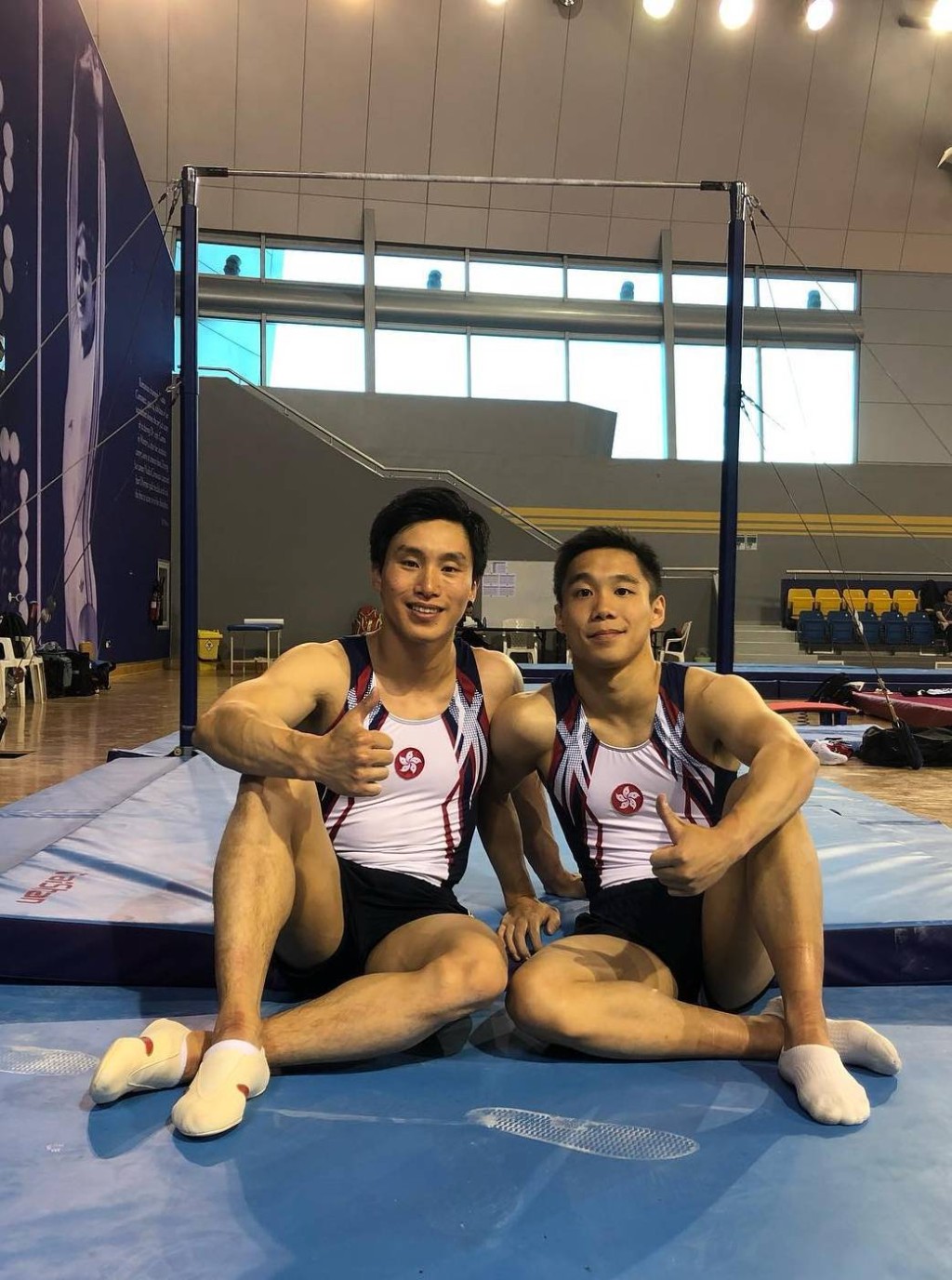 石仔(左)及师弟吴家祺都打入亚锦赛决赛。 石伟雄Facebook图片