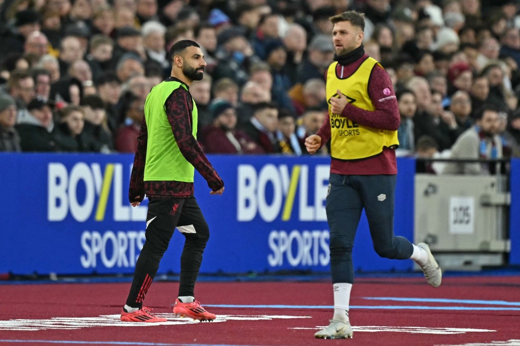 沙拿昨晚鬥韋斯咸一役，只做後備。法新社