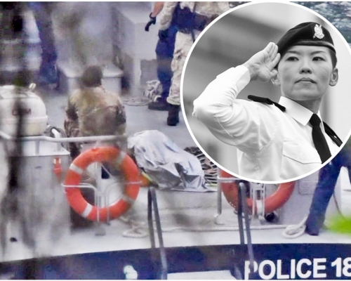 水警女高級督察林婉儀上月在反走私行動中墮海殉職。 資料圖片