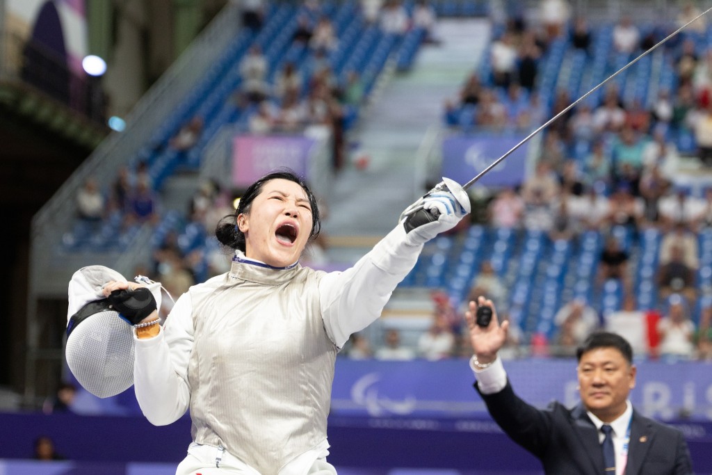 余翠怡在女花个人赛饮恨，将转战团体赛。 中国香港残疾人奥委会图片