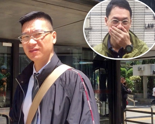 停職警長張家輝（資料圖片）。小圖為證人吳漢權。蕭文軒攝