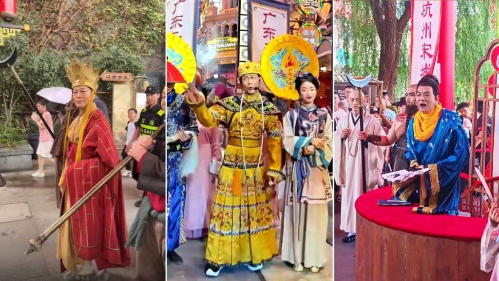 羅家英、江華、李國麟等香港老戲骨在內地景區唱跳表演。抖音