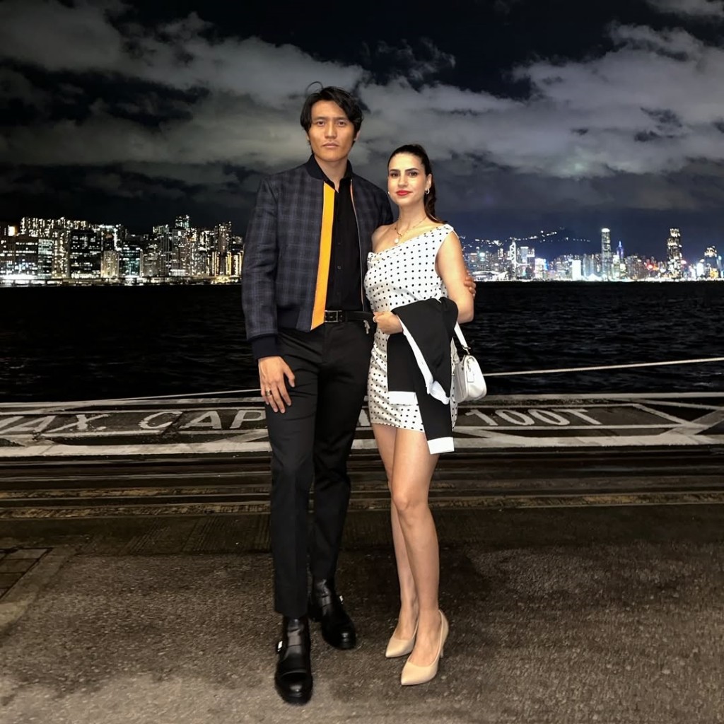 馬在驤和新女友Shakila好登對。 馬在驤和新女友Shakila好登對。