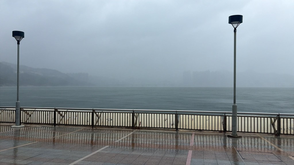 杏花邨橫風橫雨,海上有湧浪。 杏花邨橫風橫雨,海上有湧浪。