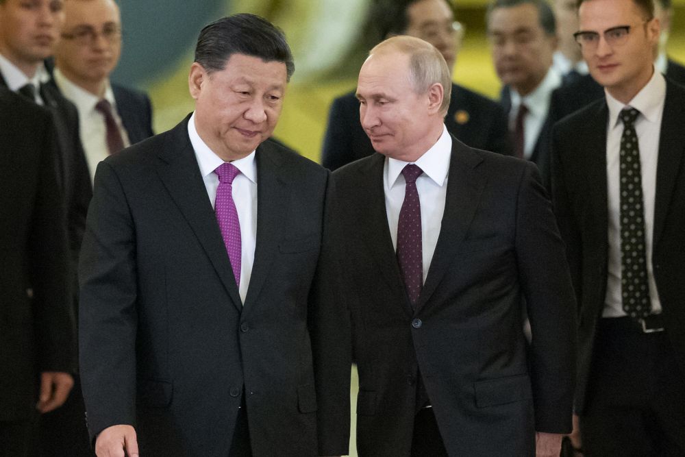 俄羅斯指總統普京與習近平將在中亞會晤討論烏克蘭及台灣問題。AP資料圖