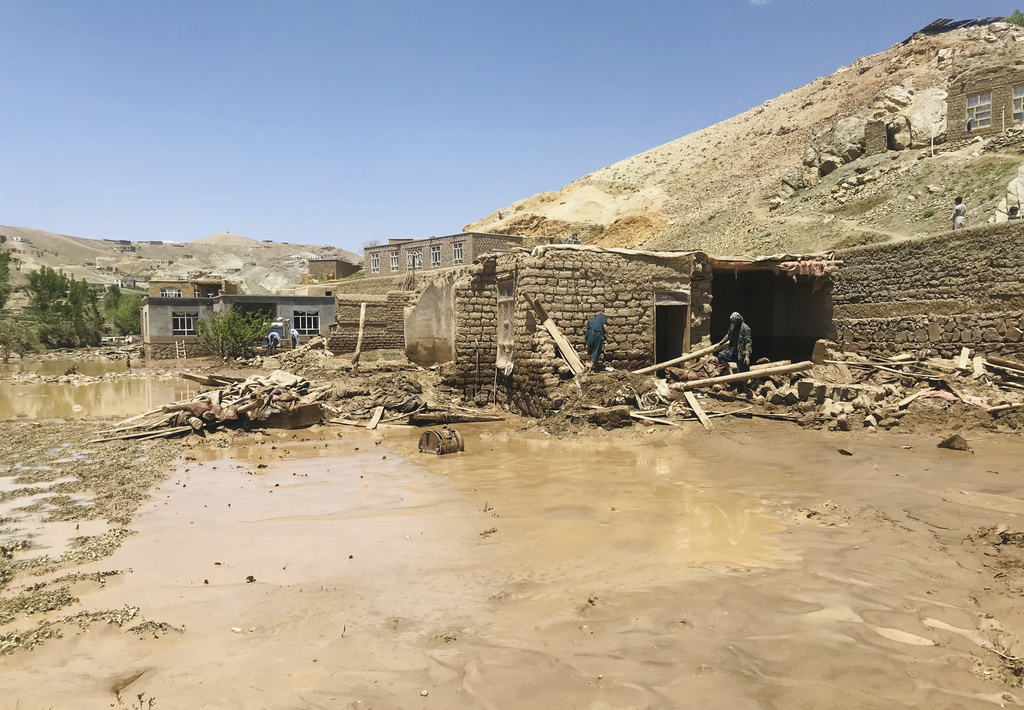 阿富汗兩省發生水災，近70人死亡。美聯社