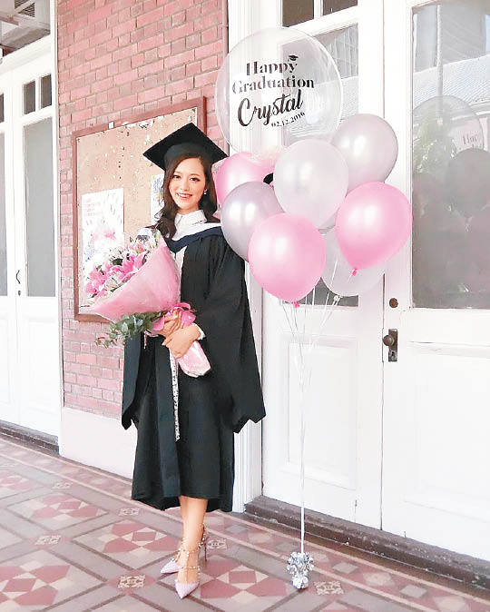 冯盈盈获香港大学取录，入读食物及营养学系。