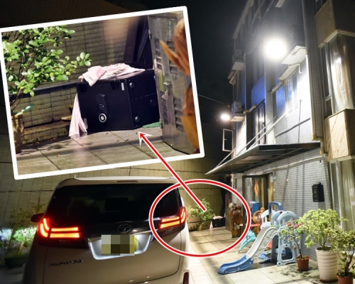 賊人用被子包裹夾萬。