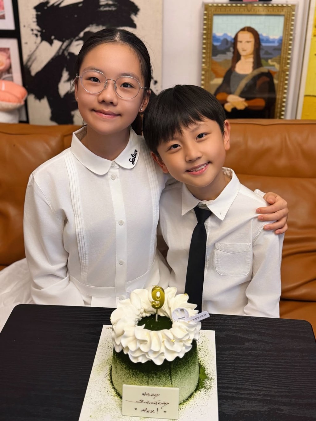 譚俊彥老婆任祉妍分享子女合照。