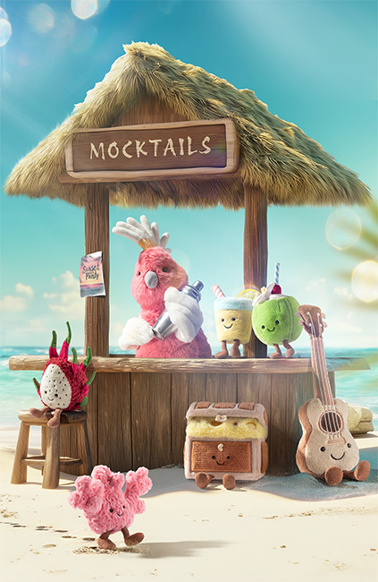 Jellycat的設計靈感源自生活用品、運動器材、食物、花卉和動物等多種元素。網上圖片 Jellycat的設計靈感源自生活用品、運動器材、食物、花卉和動物等多種元素。網上圖片