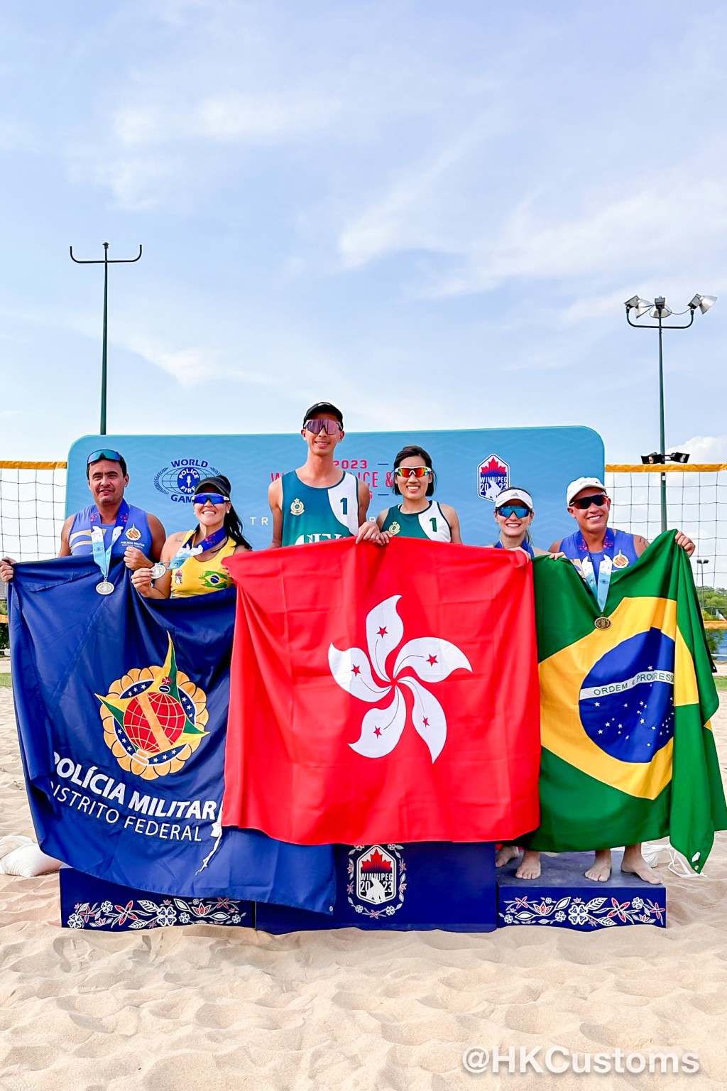 海关代表团参与游泳、田径等6个运动项目。香港海关facebook图片