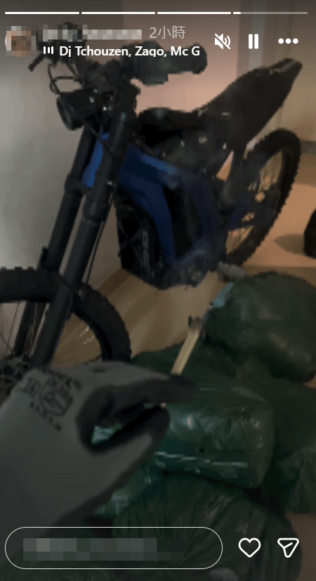 涉案男子最近在限時動態上載自己吸食手捲煙的影片,未知是否涉及毒品。Instagram截圖 涉案男子最近在限時動態上載自己吸食手捲煙的影片,未知是否涉及毒品。Instagram截圖