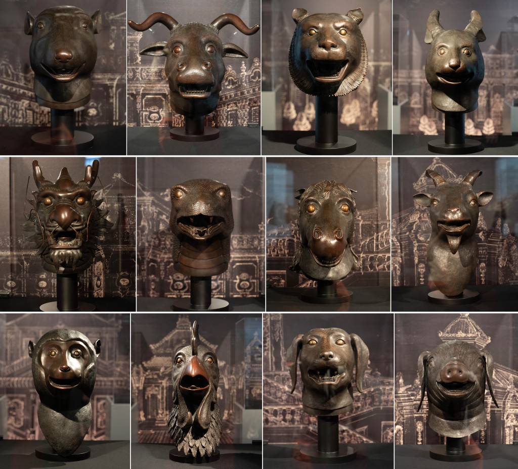 香港城市大学般哥展览馆曾展出全套12兽首的复原雕塑。 中新社