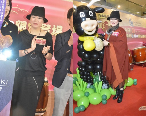 謝寧撐好友,宣傳日本京都A5和牛。