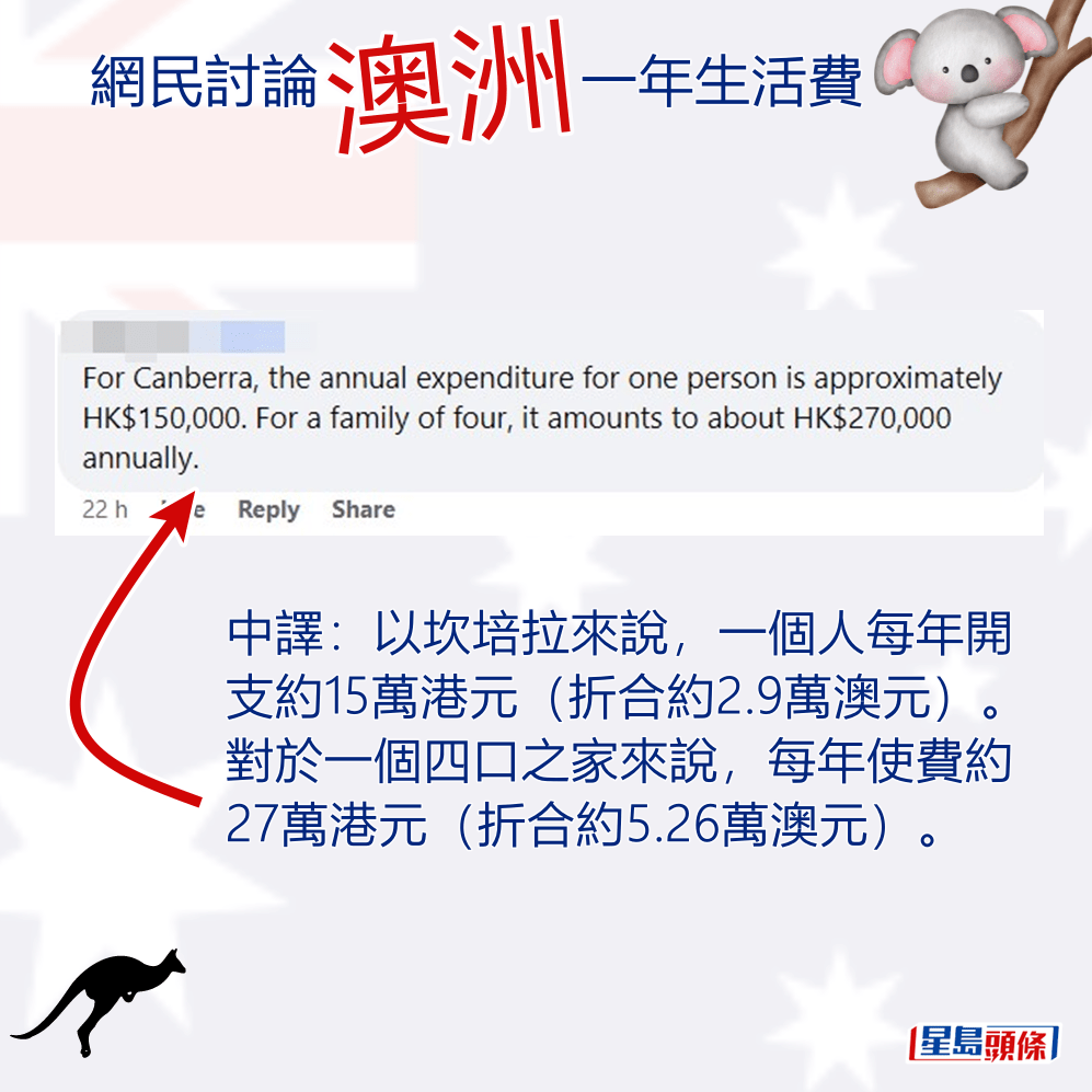 中譯譯文。fb「香港人移民澳洲🇦🇺」截圖