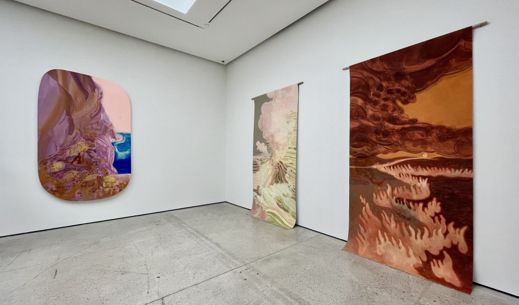 蘇予昕的作品（左起）《With or without the sun #2》、《The Newborn》及《In Dust of the Land》。