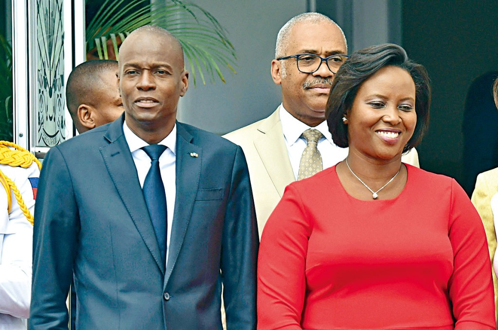 海地遇刺總統莫伊茲和遺孀馬蒂娜。