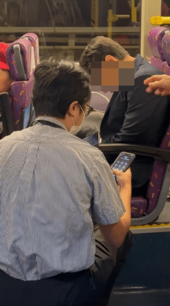 車長撥打電話報警。Facebook@HonkieTom  