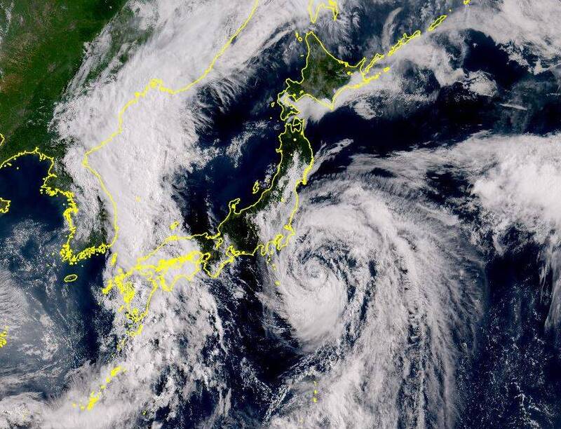 颱風百合將對日本關東地區及北海道造成影響。日本氣象廳 颱風百合將對日本關東地區及北海道造成影響。日本氣象廳