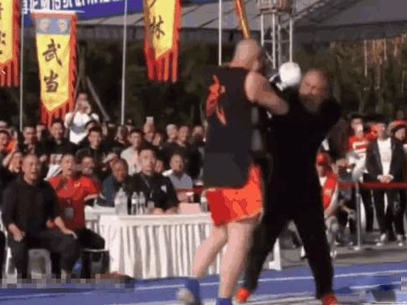 雷雷遭心意拳33代傳人王知亮擊敗。（網圖）