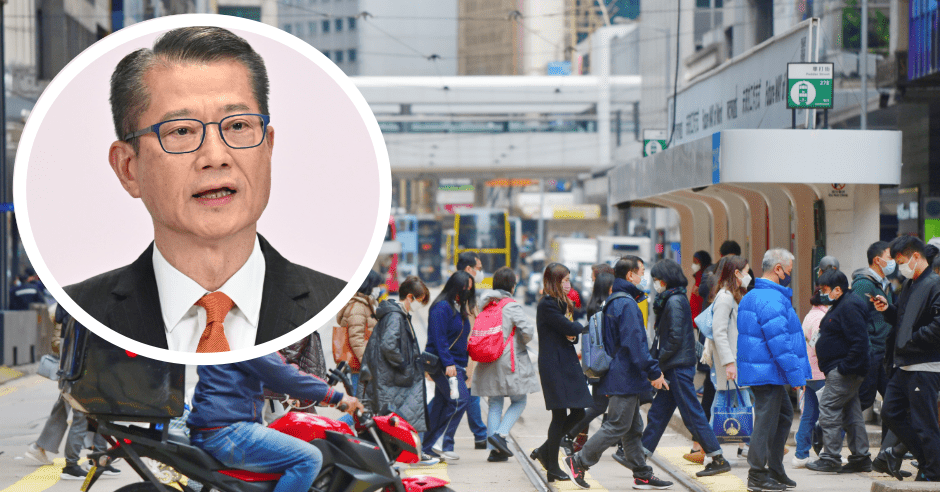 陳茂波(細圖)指本港首季經濟無可避免陷入負增長。資料圖片