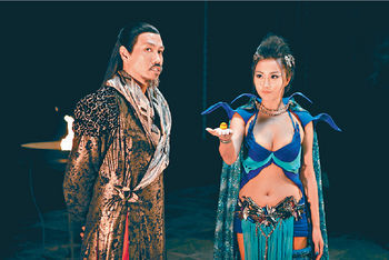 女星雷凱欣有份演出《3D肉蒲團》。《3D肉蒲團》劇照 女星雷凱欣有份演出《3D肉蒲團》。《3D肉蒲團》劇照