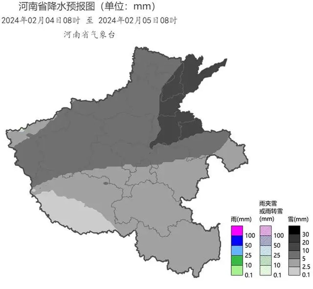 河南暴雪持續，4日，河南全省大部有中到大雪，東部有暴雪。