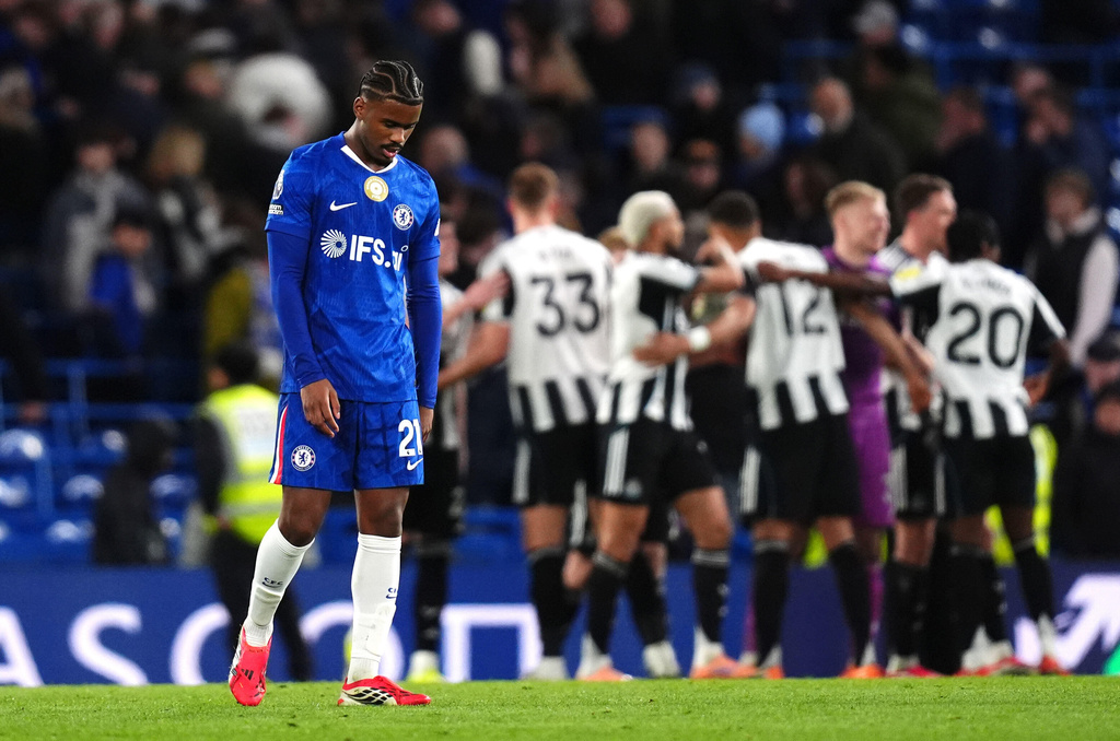 車路士0:1紐卡素。美聯社 車路士0:1紐卡素。美聯社