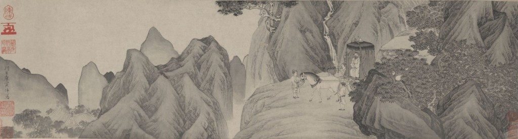 唐寅（1470–1524年） 王公拜相圖（一作王鏊出山圖）* 明正德元年（1506年） 紙本墨筆手卷