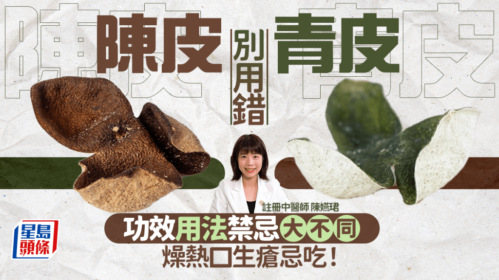 新年食滯胃脹氣要飲陳皮水？中醫解構陳皮青皮功效/用法/禁忌 燥熱口生瘡忌吃！