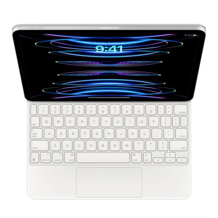 Apple亦會為新iPad Pro開發全新精妙鍵盤，觸控板面積更大。