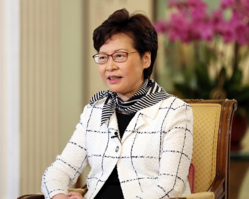 林鄭月娥表示將深化內地與香港金融互聯互通,逐步擴大「互聯互通」合資格股票範圍。 資料圖片
