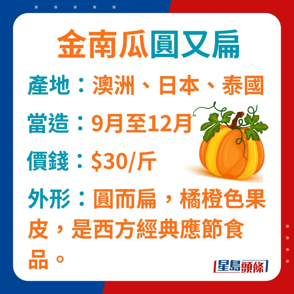 金南瓜是西方應節食品