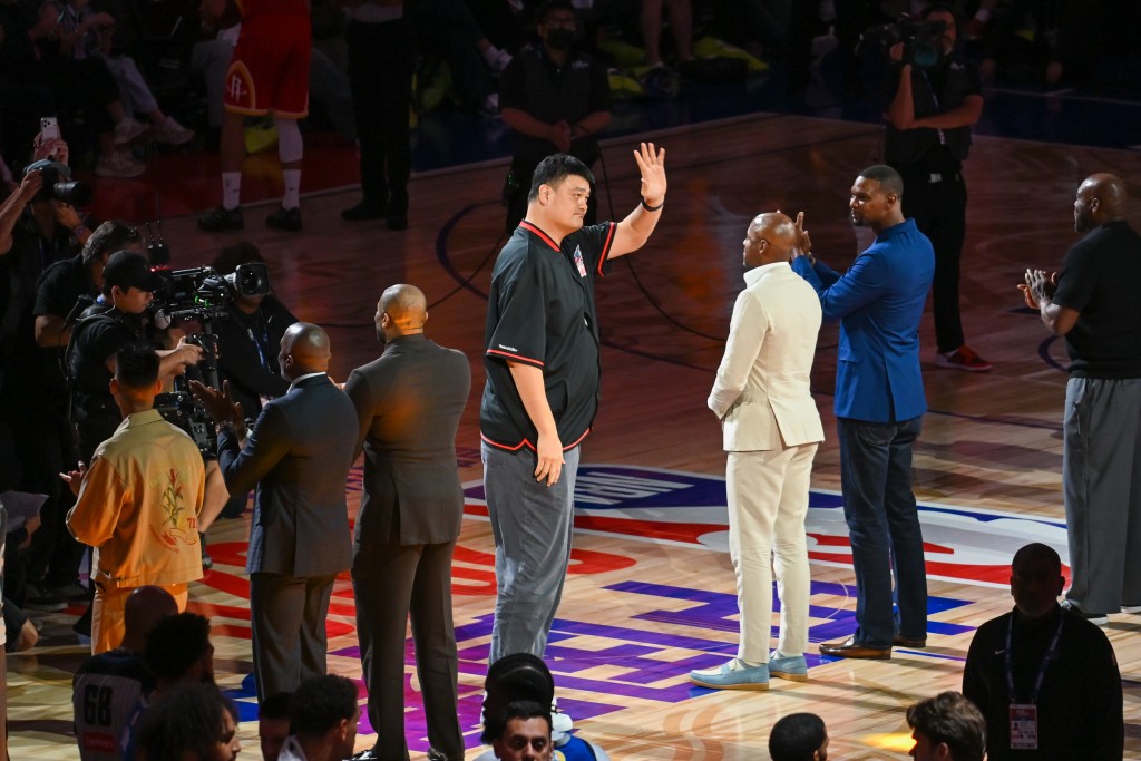 NBA中國賽火箭vs獨行俠G1。魏國謙攝
