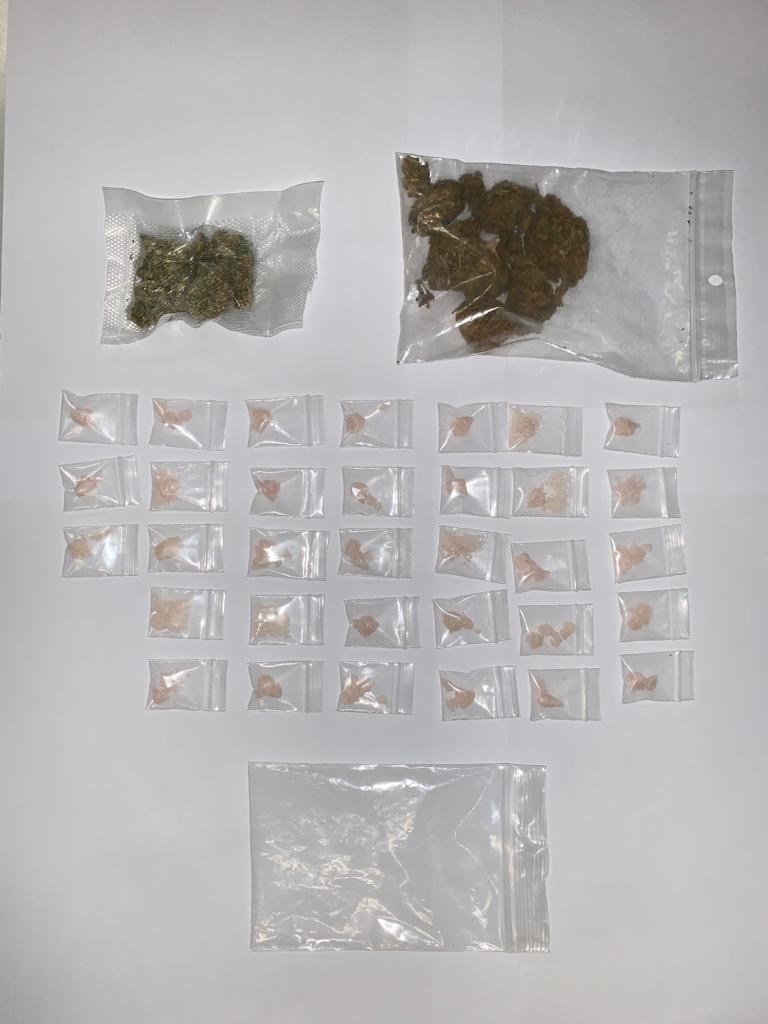 警方檢獲的毒品。警方提供