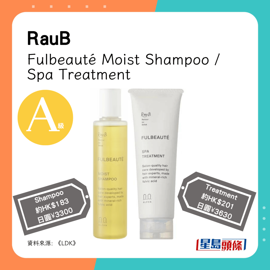 RauB Fulbeauté Moist Shampoo / Spa Treatment