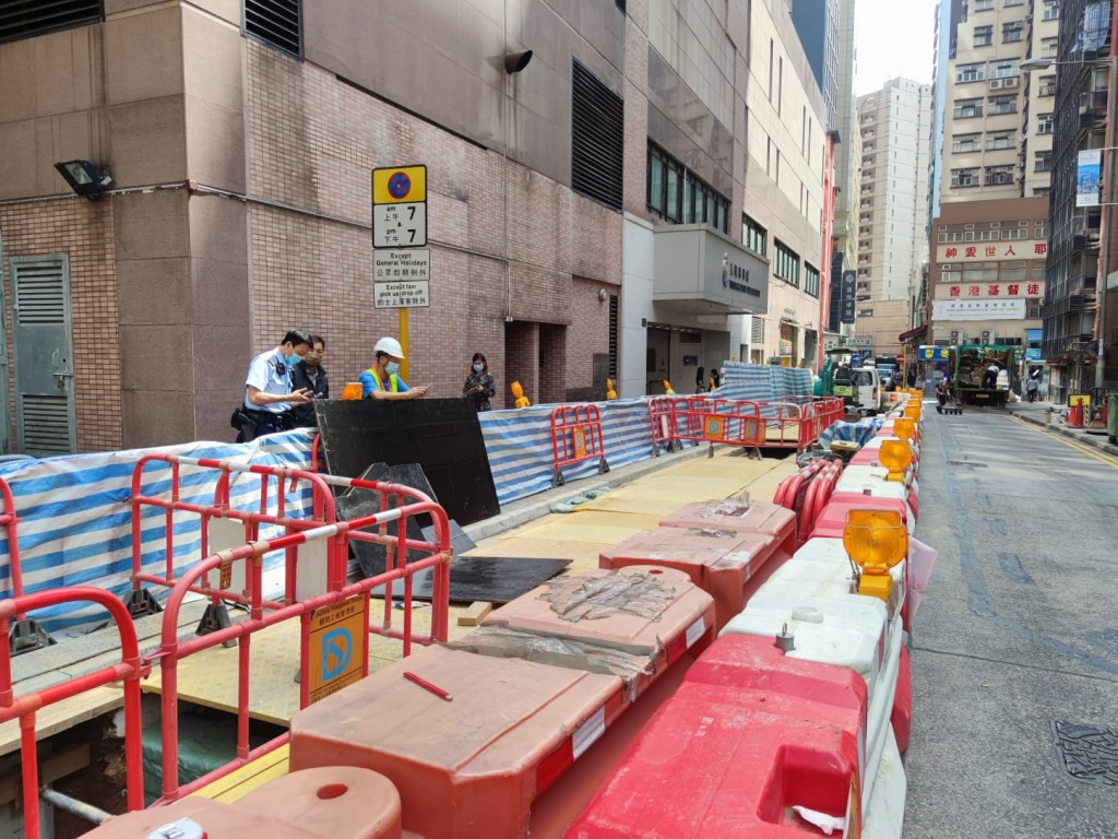 警方在场调查。梁国峰摄