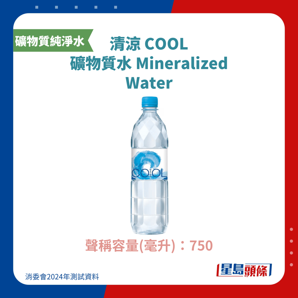 清凉 COOL 矿物质水 Mineralized Water