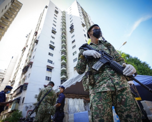 馬來西亞宣布，全國在下星期二起實施全面封鎖。AP圖片
