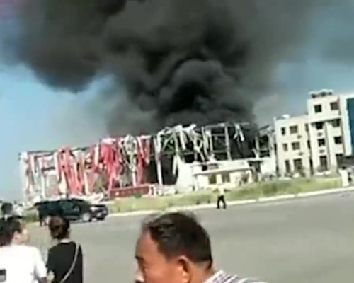 辽宁营口一企业发生爆炸致1死1伤。(网图)