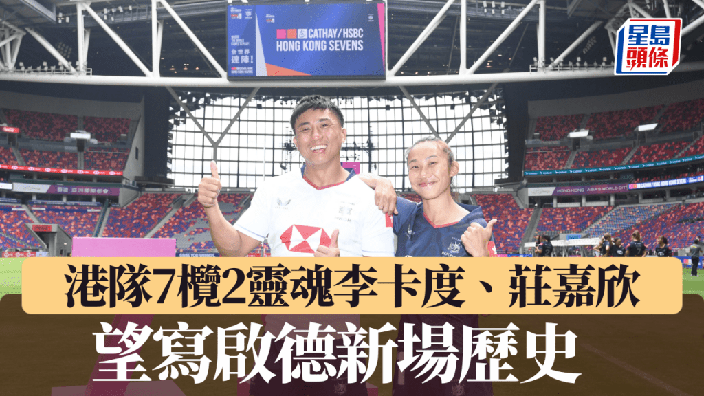 港隊7欖2靈魂李卡度、莊嘉欣望寫啟德新場歷史。何君健攝
