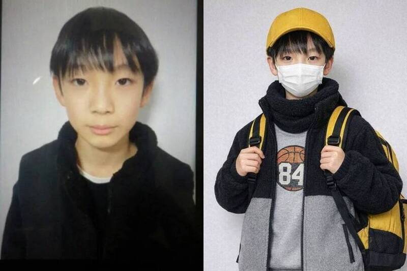 遭继父杀害的男童安达结希。京都警方