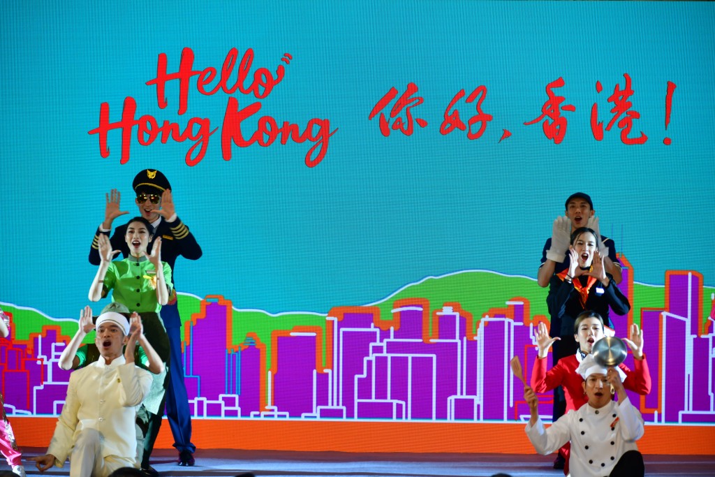 政府推出「你好，香港！」系列活動，特首李家超主持啟動禮。（陳極彰攝）