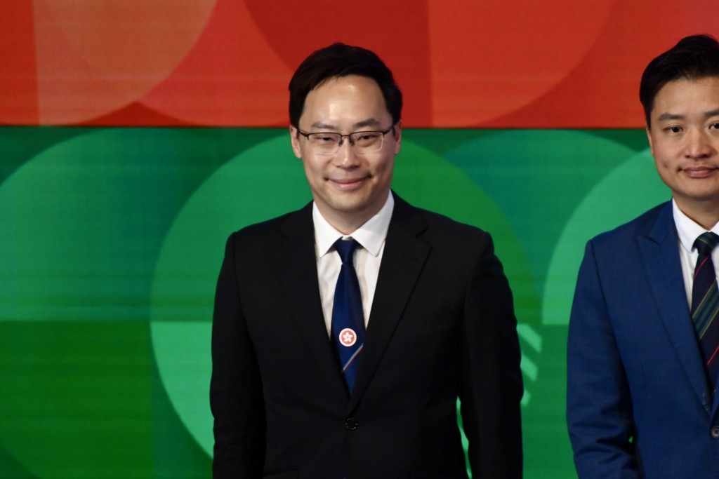 香港特別行政區政府文化體育及旅遊局體育專員蔡健斌。楊駿堯攝 香港特別行政區政府文化體育及旅遊局體育專員蔡健斌。楊駿堯攝