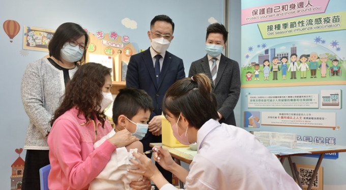 郭美均呼吁家长尽快带子女打流感针。资料图片