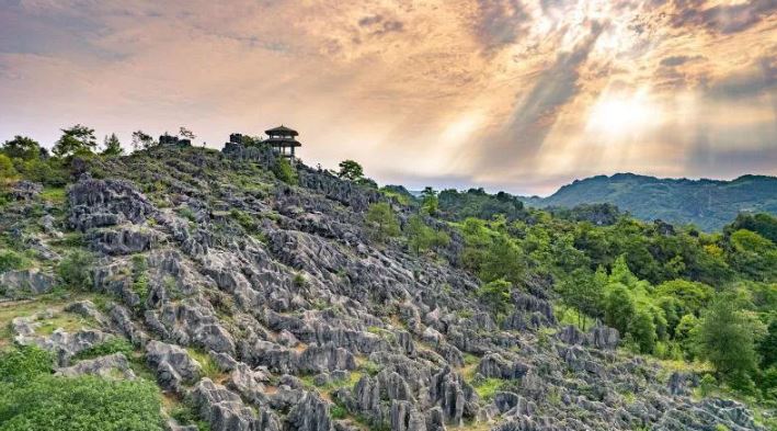 四川省宜賓興文石海。