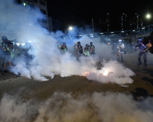 元朗在上周日爆發衝突。資料圖片