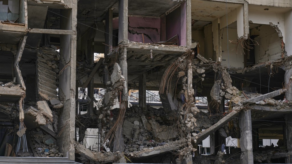 以色列空襲黎巴嫩貝魯特南部郊區達希耶。 美聯社